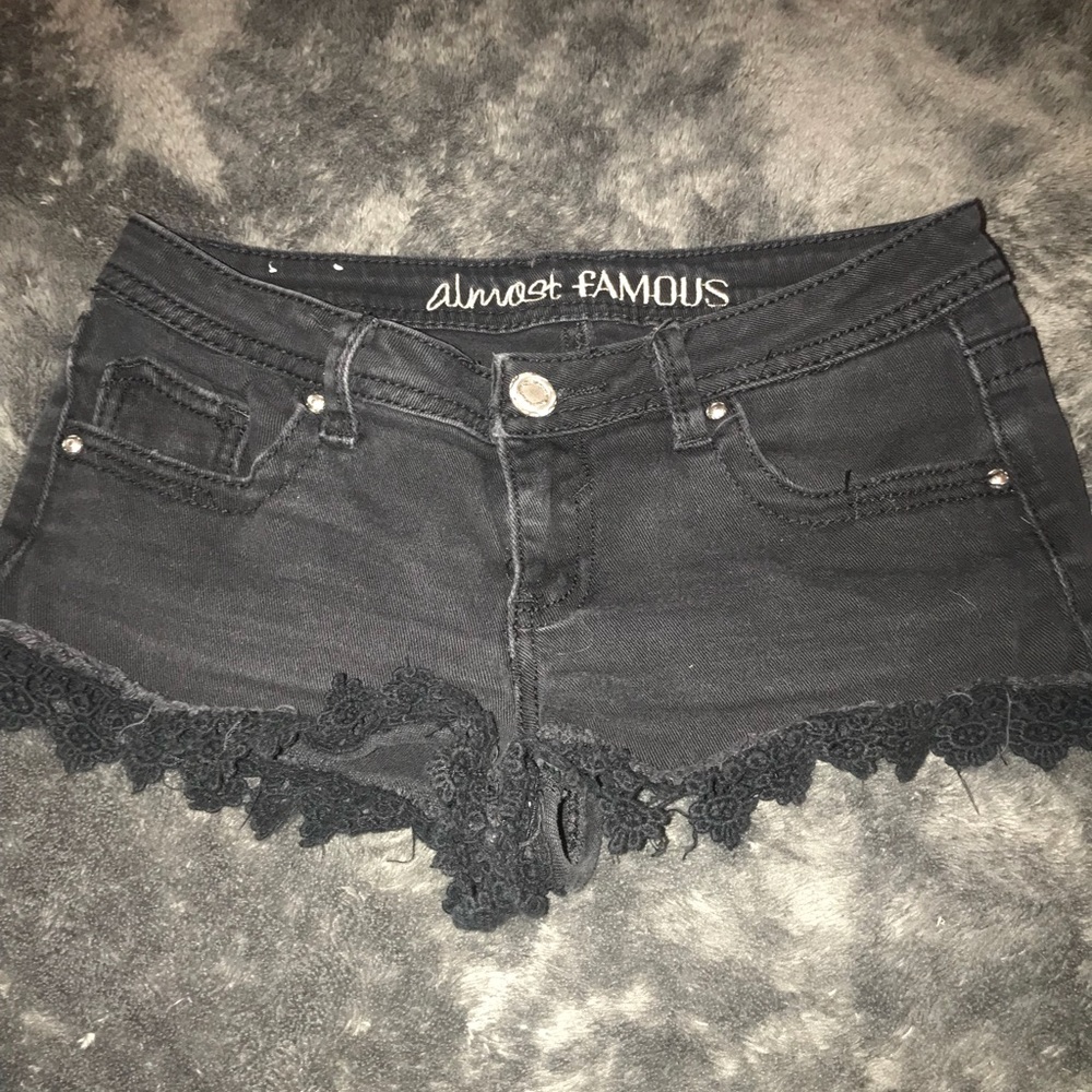 Black “Almost Famous” Shorts